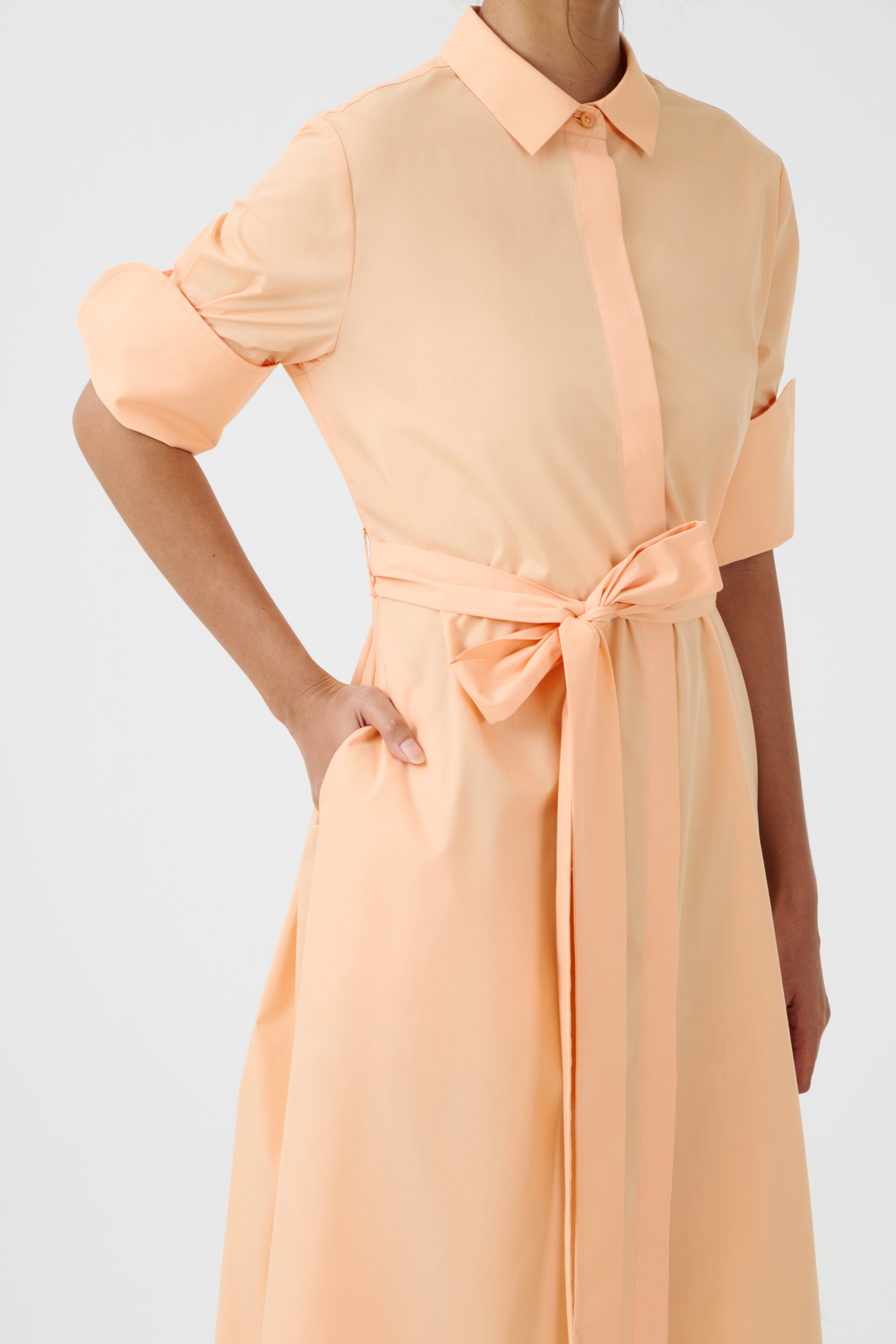 JUN DRESS - Peach