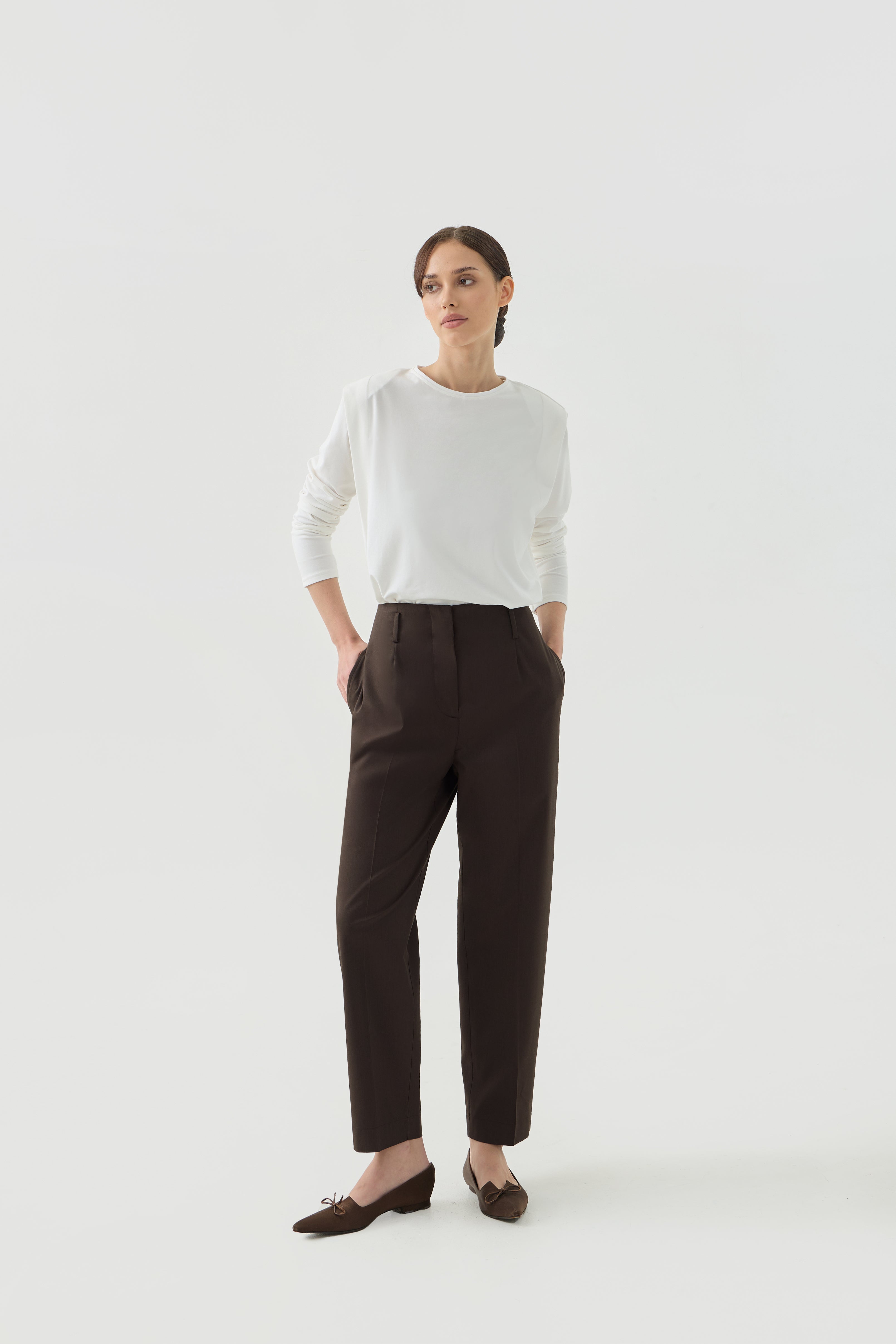 KAIRI PANTS - Espresso