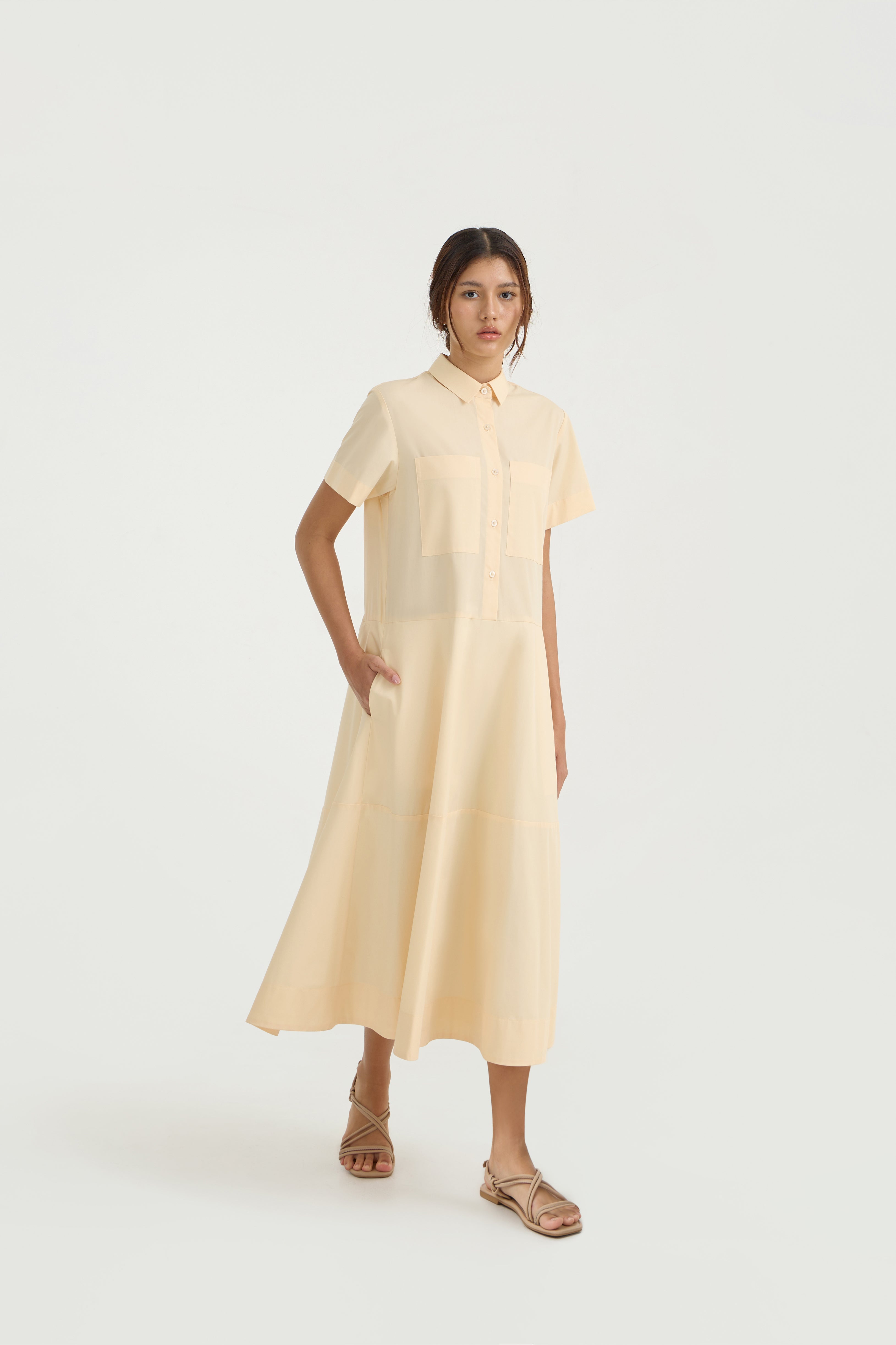 KIRA DRESS - Buttercream