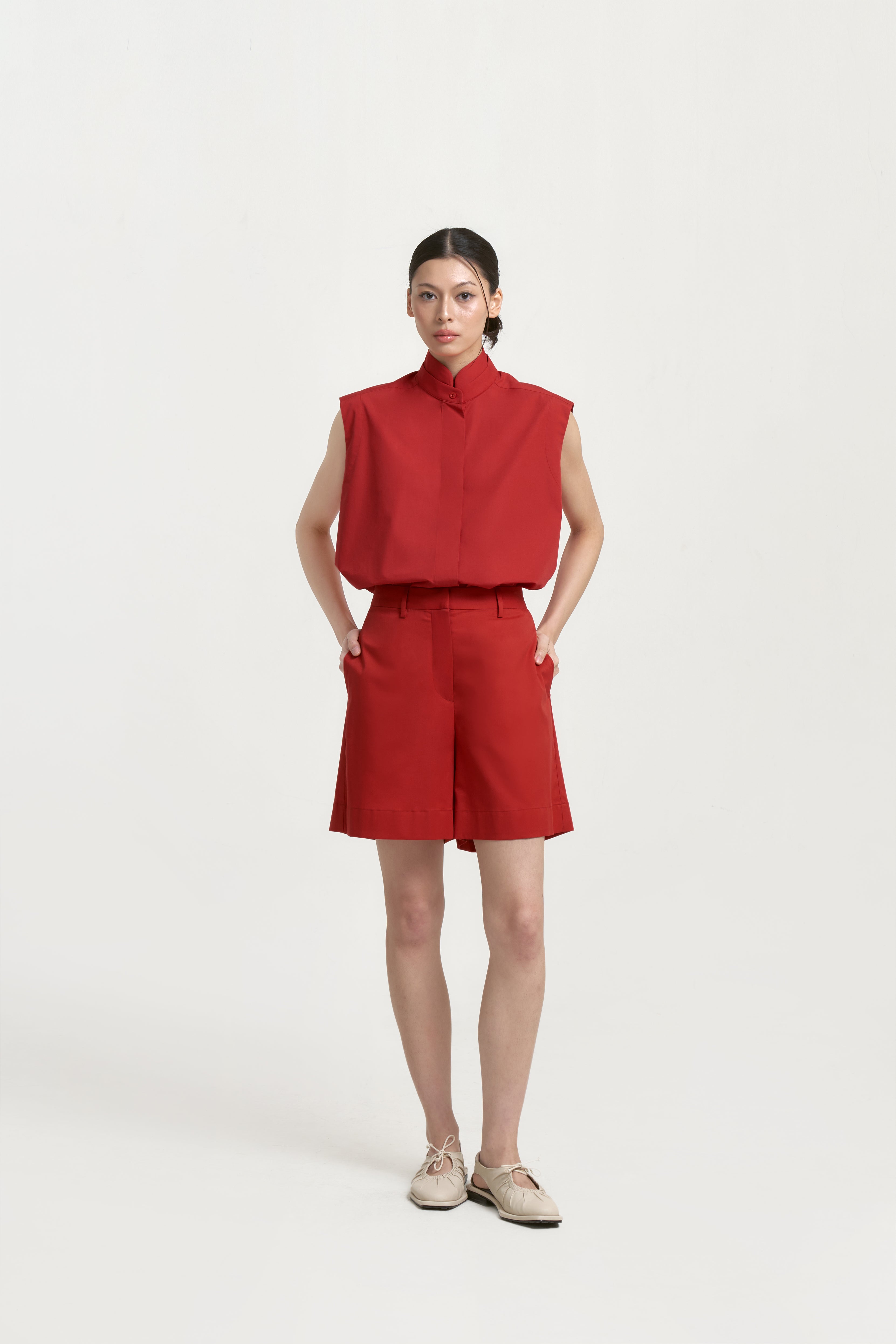 MAIRU SHORTS - Red Orange