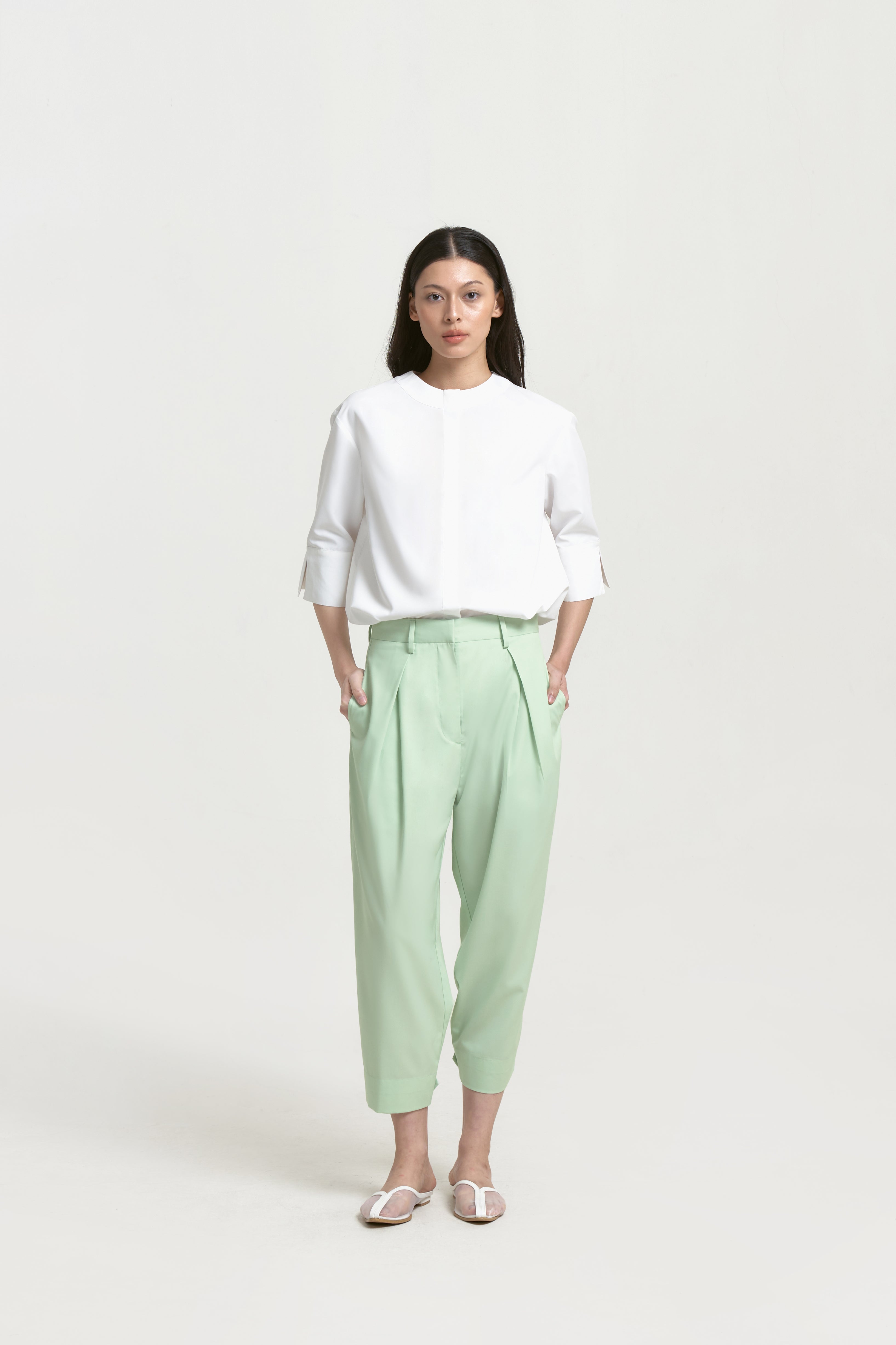 MOSHINA PANTS - Mint Green