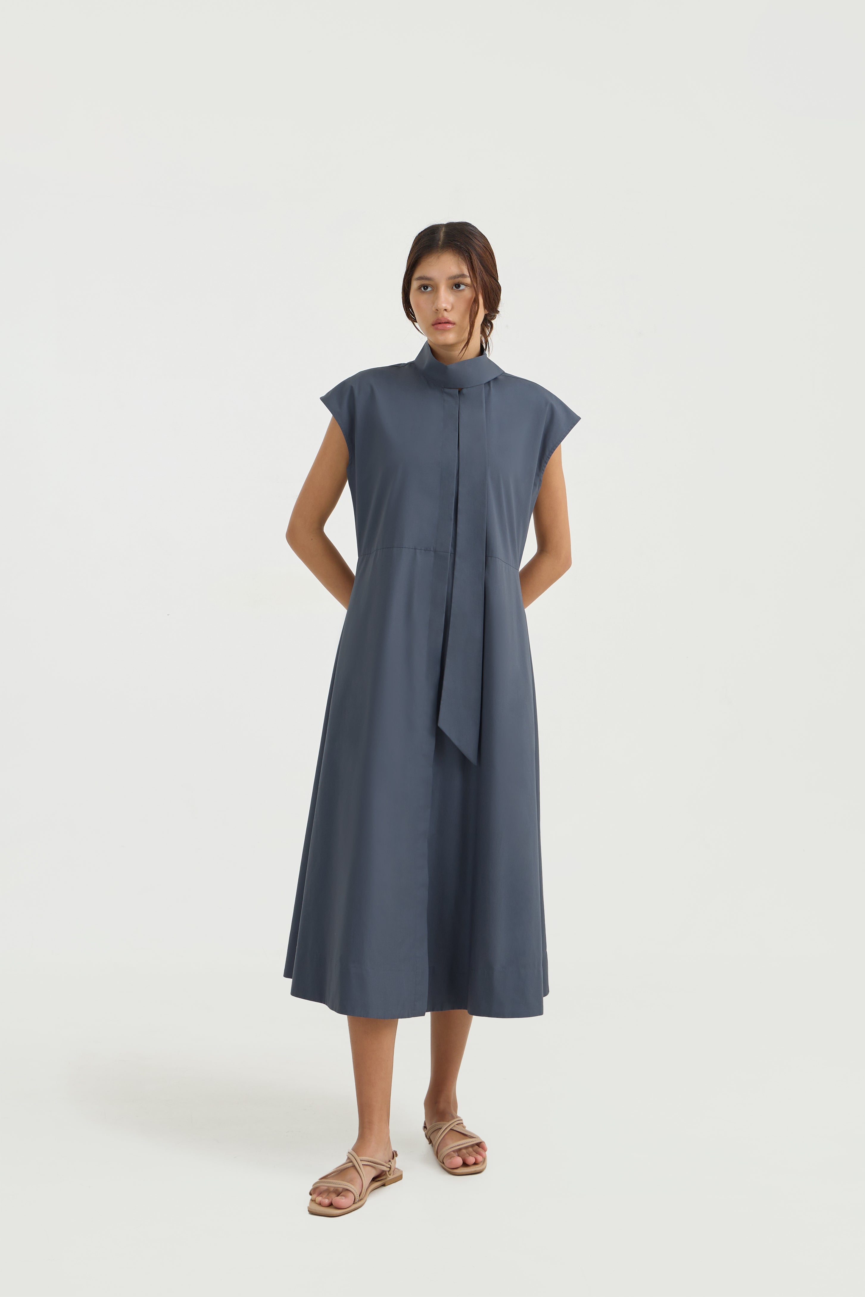 YOKU DRESS - Storm Blue