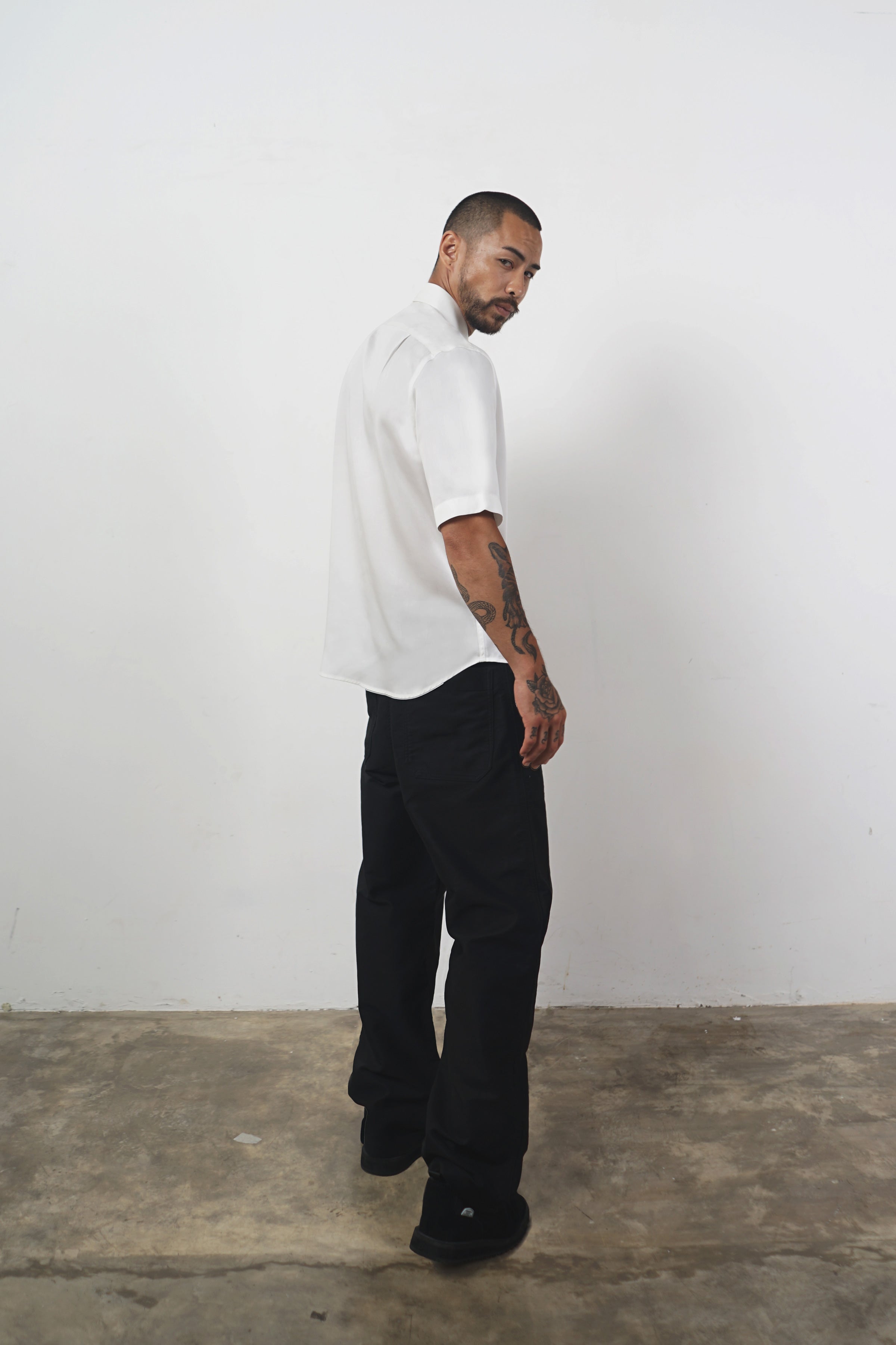 HARU MANN SS TENCEL - Off White